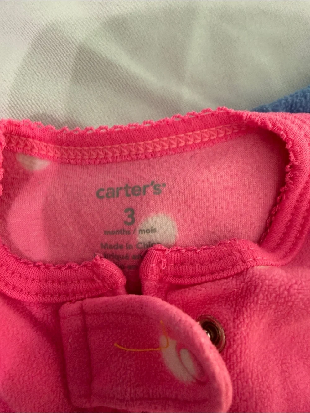 Carter's Multi-Pattern Baby Footed One-Pieces in Pink, Blue, Gray